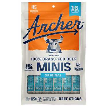 Archer Original Beef Mini Sticks 0.5oz 16 Count Bag