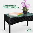 thumbnail image 4 of Sala para Exteriores Jardin de Mimbre Negro Cojines Beige negro 103, 4 of 9