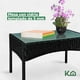 thumbnail image 4 of Sala para Exteriores Jardin de Mimbre Negro Cojines Beige negro 103, 4 of 9
