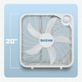 thumbnail image 3 of Hurricane 20 Pouces Classic Series Ventilateur sur Pied avec 3 Réglages de Vitesse, Lot de 5, Blanc, 3 of 10