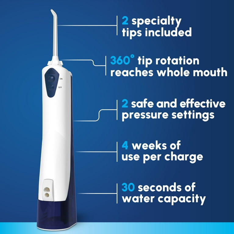 Free Shipping! Waterpik Cordless Portable Water Flosser with 2