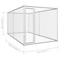 thumbnail image 4 of vidaXL Outdoor Dog Kennel 382x192x185 cm, 4 of 4