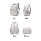 thumbnail image 3 of Conjunto de mochila con kits de almuerzo Mochila para adolescentes Niñas Bolso escolar degradado de 3 piezas para estudiantes de primaria (negro) (hy), 3 of 5