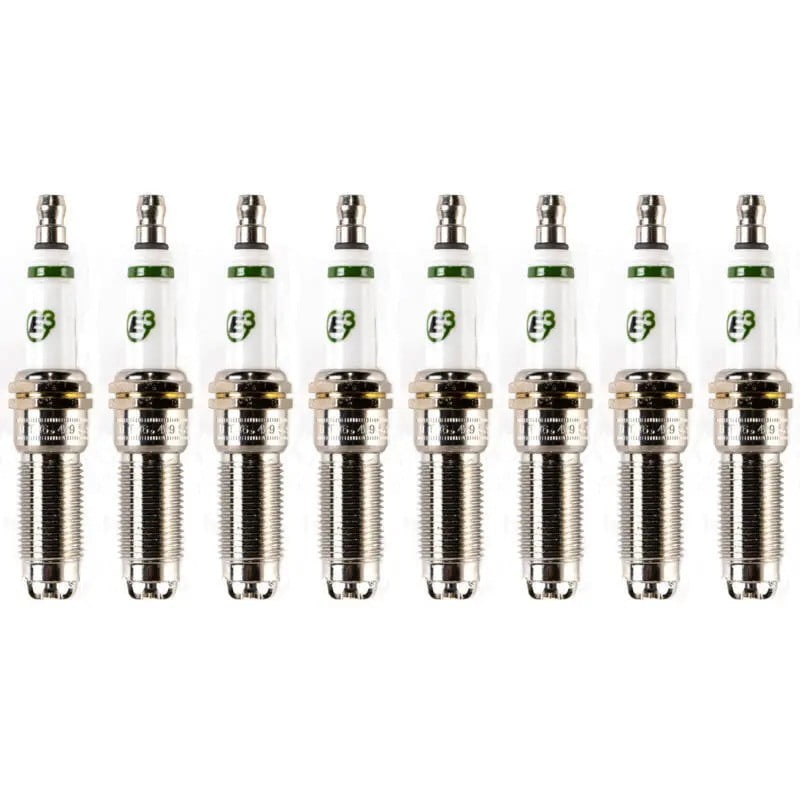 E3 E3.74 Taper Seat Spark Plug for Select Ford/GM Vehicles 14mm 1" Reach 8 PACK