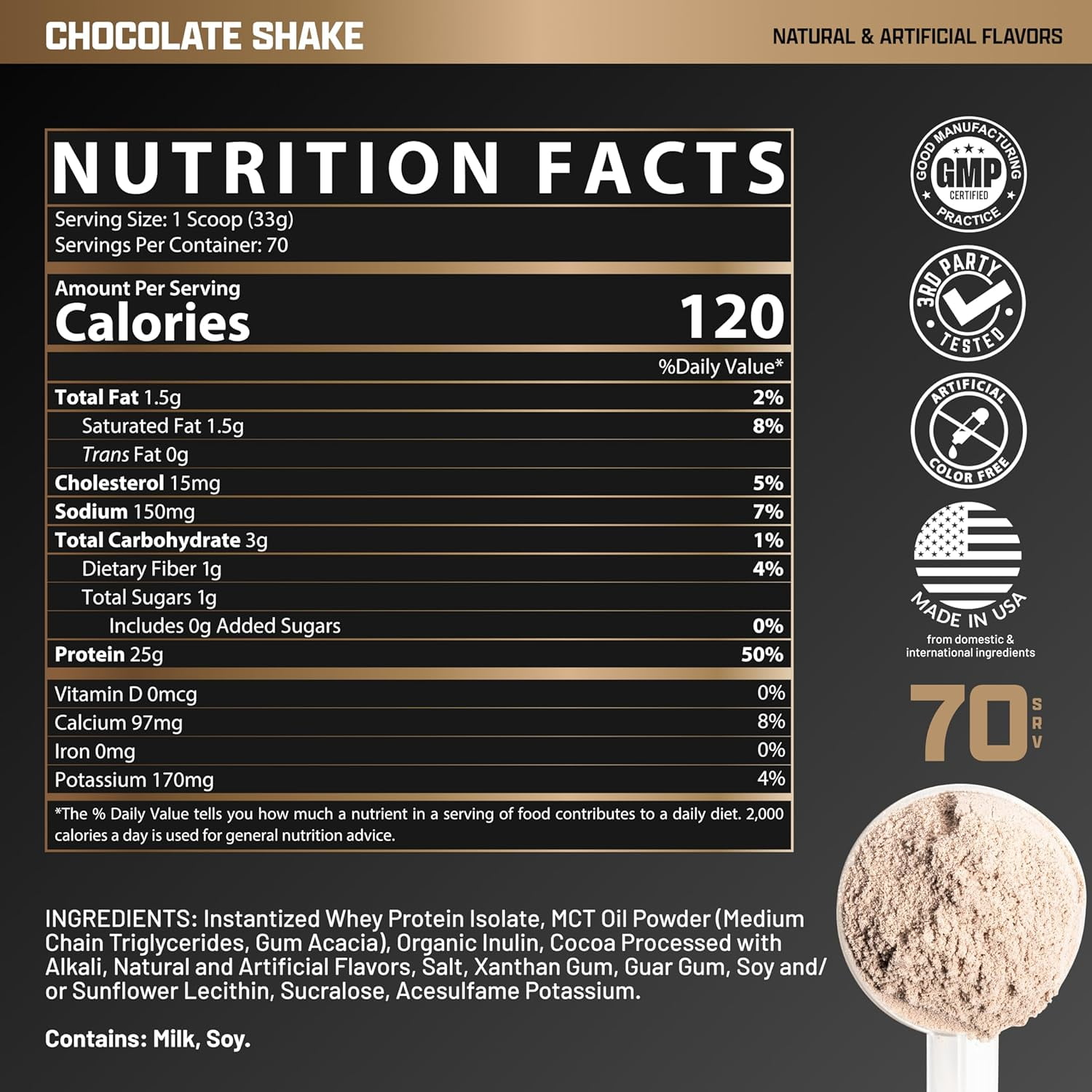 Nutrex Research IsoFit Chocolate Shake – 100% Whey Protein Isolate Powder for Lean Muscle, Recovery & Strength Support 70 Servings
