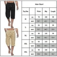 thumbnail image 2 of Men's Capri Pants Lightweight Loose 3/4 Shorts Drawstring Elastic Waist Casual Beach Yoga Trousers Hk, 2 of 2