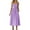 Purple1, variant on Kojanyu Women's Solid Sleeveless Round Neck Midi Dress – Elegant Club Party Casual Wear
