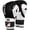 Black/White, variant on Fighting Sports S2 Gel Boxing Power Sparring Gloves - 12 oz. - Black/White