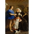 thumbnail image 2 of Gaspare Traversi 18x24 Black Ornate Framed Double Matted Museum Art Print Titled: Saint Margaret of Cortona (Approx. 1758), 2 of 5