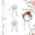 thumbnail image 2 of Kit de guirnalda para baby shower con forma de corona de flores para mamá, futuro padre, 2 of 7