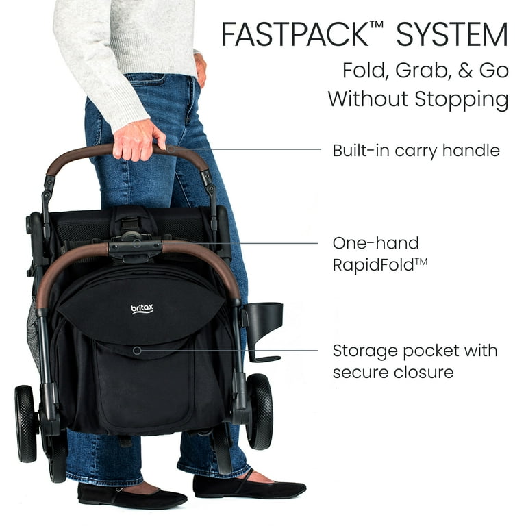 Britax® Juniper™ Compact Stroller with One-Hand RapidFold™ - Raven