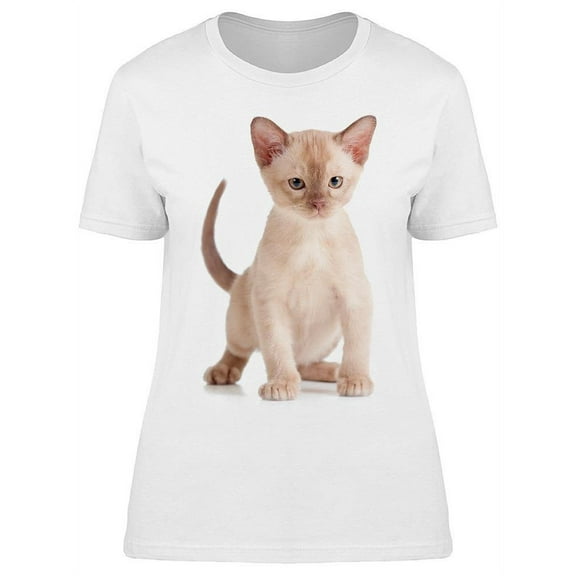 Burmese Cat Kitty T-Shirt Women -Image by Shutterstock, Female 3X-Large