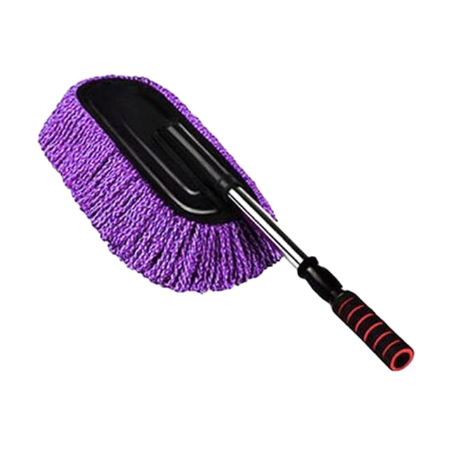 Cepillo de limpieza para coche de 33 pulgadas, retráctil, con mango telescópico de acero inoxidable, de microfibra antirayaduras, para camiones y SUV.