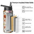 thumbnail image 2 of Stainless Steel Halloween Tumbler 18oz with Lid and Straw – Ghost Pumpkin Witch Design – Insulated Travel Cup for Coffee or Water – Holiday Gift for Her Him, 2 of 6