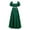 Green, variant on Dress For Girls Plus Size Big Girls Regency Dresses Ruffled Classical Puff Sleeve Empire Waist Dress Belt Gown Party Dresses