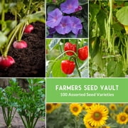 Farmer 100 Pack Vegetable Seeds - Full Sun Annual - Emergency SeedsVault