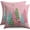 Pink, variant on Winter Christmas Pillow Covers 18x18 Inch Set of 2 Brown Blue Xmas Tree Decorative Throw Pillowcases Outdoor Holiday Seasonal Farmhouse Cushion Cases Decor for Sofa Couch Bed