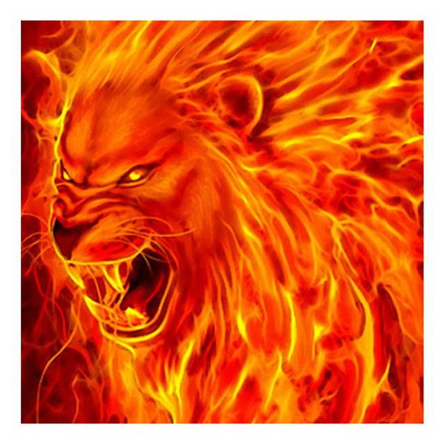 Cuadros Decorativos DIY 5D Diamond Painting Roaring Lion Full Round Drill Art Pictures (E599) DQrwqpou Nuevos Originales