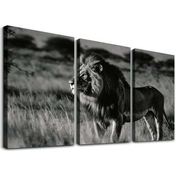 Ulloord Animal Poster 1912 African Lion Art Wall Decor Canvas Print Canvas Painting Wall Art Poster for Bedroom Living Room Decor