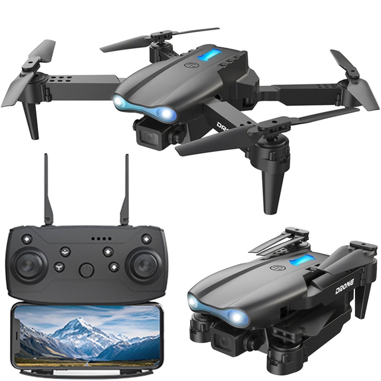 1080P FPV Camera RC Drone, OpticalFlow Positioning Altitude Hold, Gesture Control 3 Speed Gears, <250g No FAA Reg, for Boys Girls Kids Beginners Outdoor Toy Gift