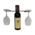 thumbnail image 2 of Metrotex Designs 29068 Wine Bottle 2-Stem Contemporary Holder-Pewter Powder Coat Finish, 2 of 2