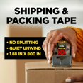 Scotch Box Lock Packing Tape, Clear, Extreme Grip Moving Tape, 1.88 in