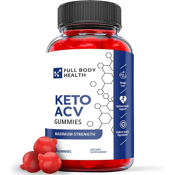 (1 Pack) Full Body Health Keto ACV Gummies - Supplement for Weight Loss - Energy & Focus Boosting Dietary Supplements for Weight Management & Metabolism - Fat Burn - 60 Gummies