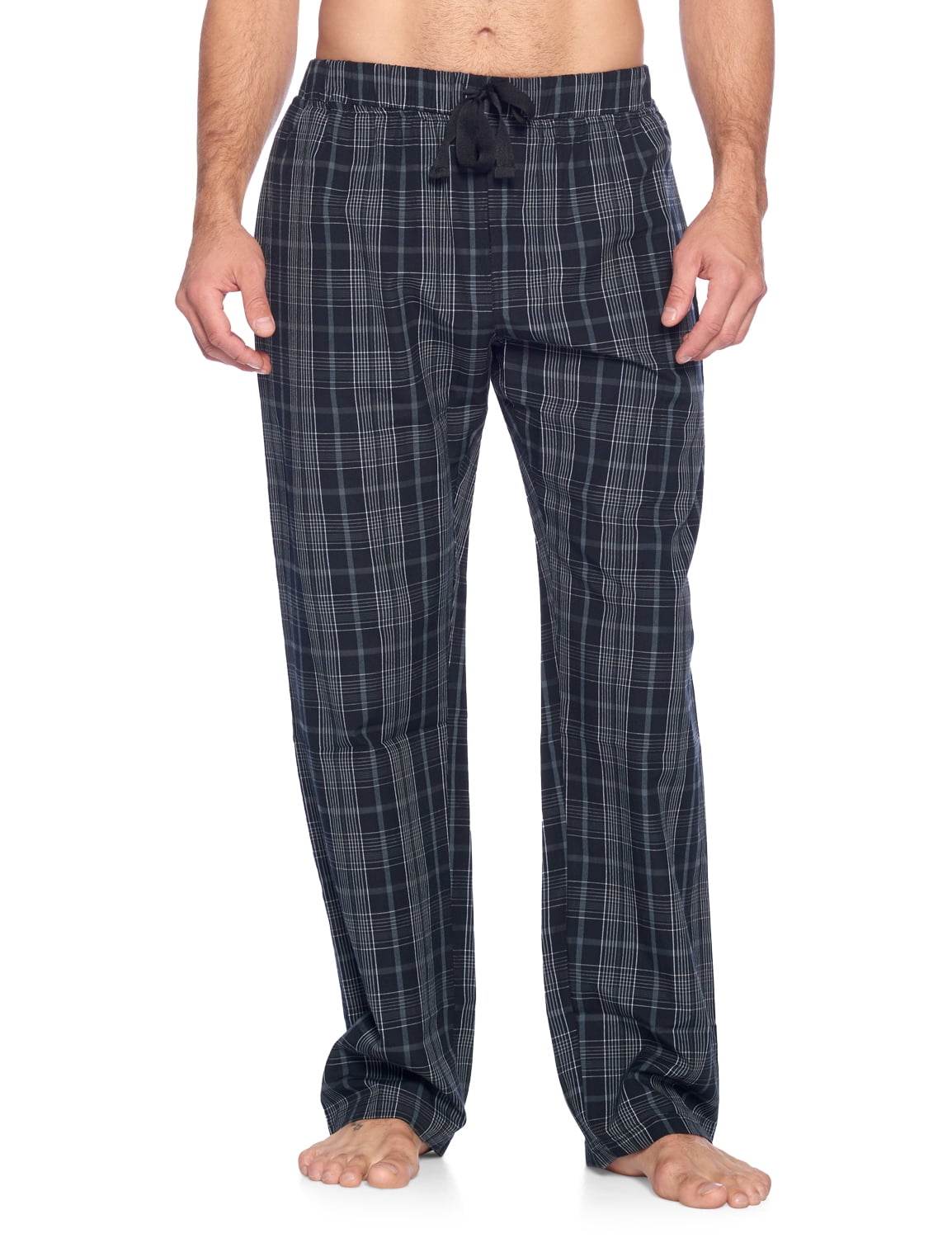 Men’s Woven Plaid Sleep Pajama Pants Long PJ Sleepwear & Loungewear ...