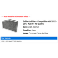 thumbnail image 2 of Cabin Air Filter - Compatible with 2012 - 2013 Audi TT RS Quattro, 2 of 2