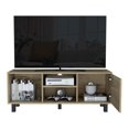 thumbnail image 4 of Modern Light Oak TV Stand for Up to 43" TVs Space-Saving Design, Dual Shelves, 1 Cabinet, Decor Display, Contemporary Home Interior, 4 of 7