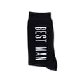 thumbnail image 5 of Weddingstar Men's Black Wedding Party Dress Socks - Best Man, 5 of 5