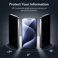 thumbnail image 2 of Paquete de protectores de pantalla de privacidad ESR 3 para iPhone 15 Pro, 2 of 8