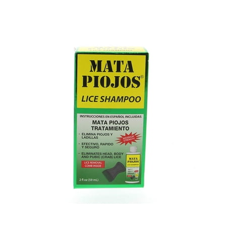Mata Piojo Shampoo Lice Treatment 2 oz - Shampoo para Piojos (Pack of