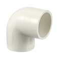 thumbnail image 1 of Accesorio de tubería de 25mm, conector de codo de 90 grados, socket deslizante, blanco, 3 piezas, 1 of 4