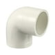 thumbnail image 1 of Conector de codo deslizante de PVC de 25mm 90 grados color blanco 10 piezas, 1 of 4