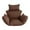 Brown, variant on yotijay Egg Chair Cushion Easy to Install Chair Pad for Living Room Balcony Backyard Red