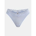 thumbnail image 4 of No Boundaries Women's Body Base Low Rise Thong with Lace Panty, Sizes XS to XXXL, 4 of 4