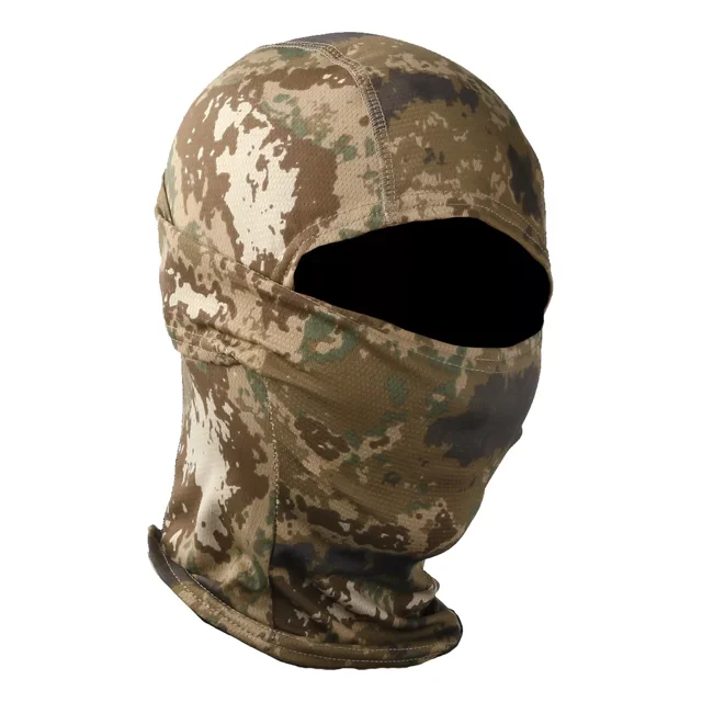 Evd-x Balaclava Premium Pasamontañas Bandana Militar Táctico Color Camo Cafe Diseño De La Tela Liso Talla Unitalla Adulto