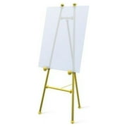 Testrite Visual Products 650 Elegant Easels Baroque Easel- Brass