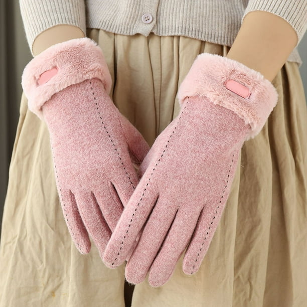 1 Pair Women Gloves Touch Fishing Fashion Mitt Screen Outdoor