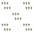 thumbnail image 3 of Paquete de 6 pastos artificiales Naiovety Apariencia realista rojo, 3 of 6