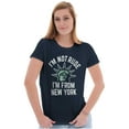 thumbnail image 4 of I'm From NY Proud NYC New Yorker Womens Slim Fit Graphic Tee Brisco Brands X, 4 of 5