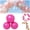 Metallic Rose Red, variant on Reusable Inflatable Balloon Garland Arch Kit, Reusable PVC Balloon Garlands, 3/7 Pcs Linked Pvc Balloons with Elastic Bands, Party Decoration for Birthdays, Weddings & Celebration (7 *Light Blue)