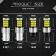 thumbnail image 3 of NGOUCIG 1PC Corriente Constante T15 Bombilla LED Luz De Freno De Coche Señal De Motor Marcha Atrás T20 7440 7443 1156 BA15S 1157BAY15D 45SMD Lámpara Trasera Automática 12V, 3 of 4