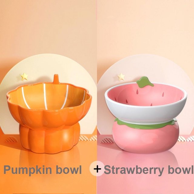 Elevated Cat Food Bowls - Fruit Shape