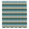 thumbnail image 3 of Ambesonne Afghan Shower Curtain, Rhombuses and Stripes, 69"Wx70"L, Multicolor, 3 of 3