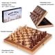 thumbnail image 4 of Juego de ajedrez de madera 2 en 1, juego de damas de ajedrez plegable hecho a mano para vacaciones familiares Ndcxsfigh libre de BPA, 4 of 8