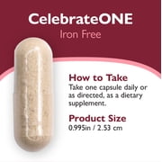 Celebrate Vitamins CelebrateONE Bariatric Multivitamin Capsules Iron Free 90 Count