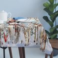 thumbnail image 4 of Christmas Snowman Table Cloth Waterproof Tablecloths, Xmas Tree Snowflake Eucalyptus Tablecloth Dining Table Cover for Kitchen Party Tabletop Outdoor, Rectangle Tablecloth 60x120 Inch, 4 of 9