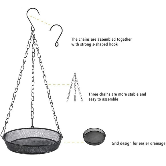 Courtyard Bird Feeder Courtyard Villa Balcony Hanging Rainproof Bird Feeder Feeder Squirrel Heated Hummingbird Feeders for outside Hummingbird Feeders for Windows Outdoors